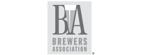 Logo of the Brewers Association, including the acronym 'BA' and the full organization name in a stacked text arrangement.