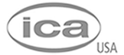 The ica USA logo, featuring the lowercase letters 'ica' in an oval shape, with the word 'USA' to the right.