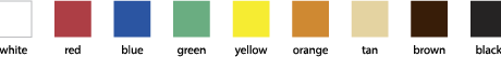 Nine Tie Colors