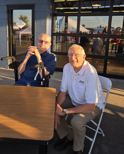Bob Ludlow attends Bedford Industries' 60th anniversary celebration in Worthington, Minnesota.