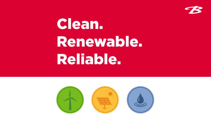 Bedford Powered by 100% Net-Zero Carbon Power Supply