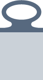 Gray blank rectangle ElastiTag with oblong elastomer elastomer loop
