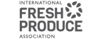 Logo for the fresh produce organization, including the complete name and the phrase 'PROUD MEMBER', along with a stylized floral graphic.